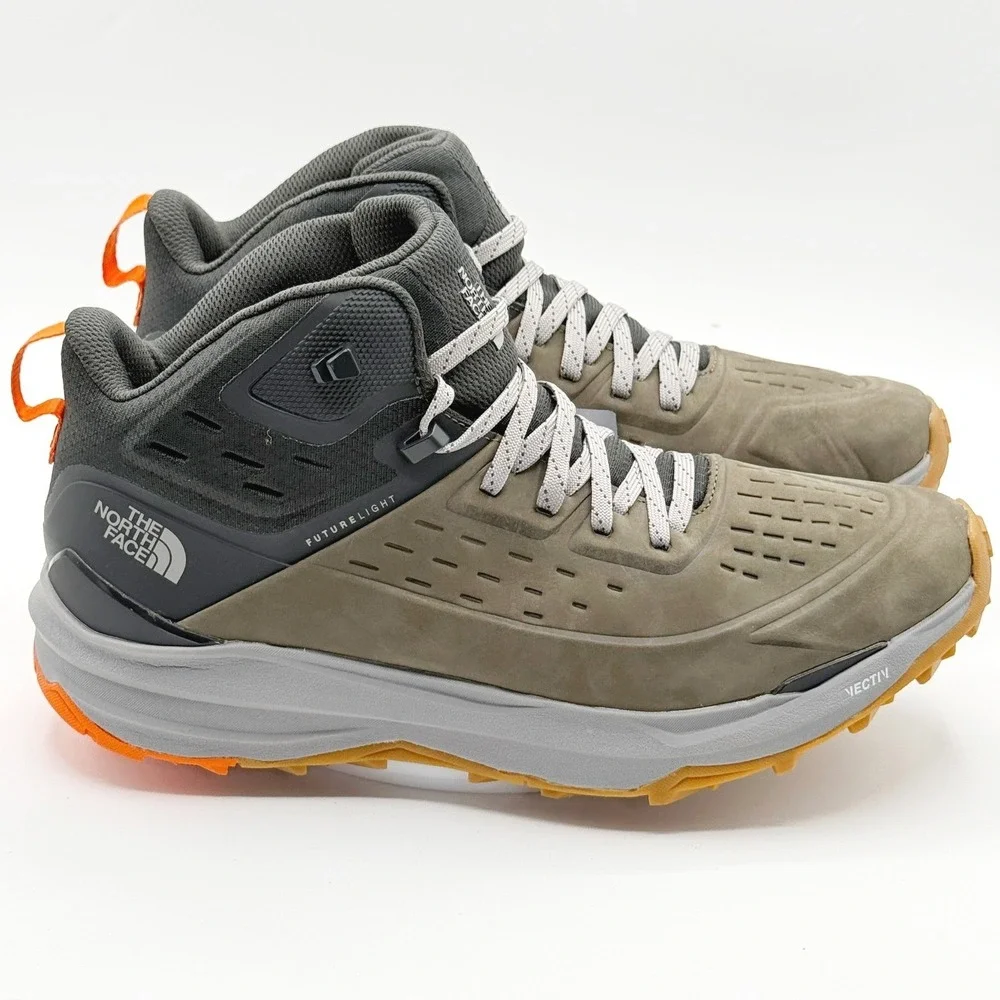 The North Face Vectiv Exploris‎ 2 Mid Futurelight Size 12.5 Mens Taupe Green NEW
